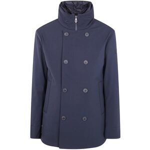 PEUTEREY Double-Breasted Jacket with High Neck Men BLUE Outerwear